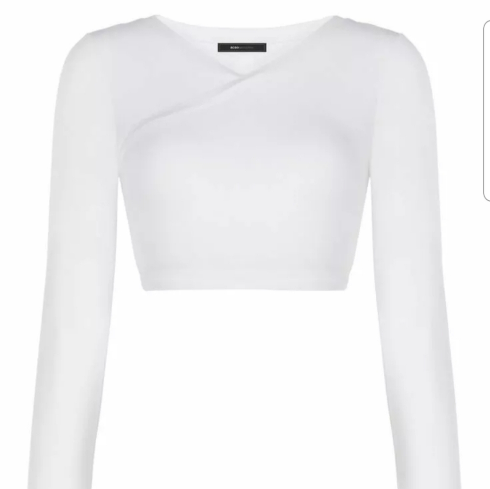 BCBGMAXAZRIA Brinli Crisscross Crop Top